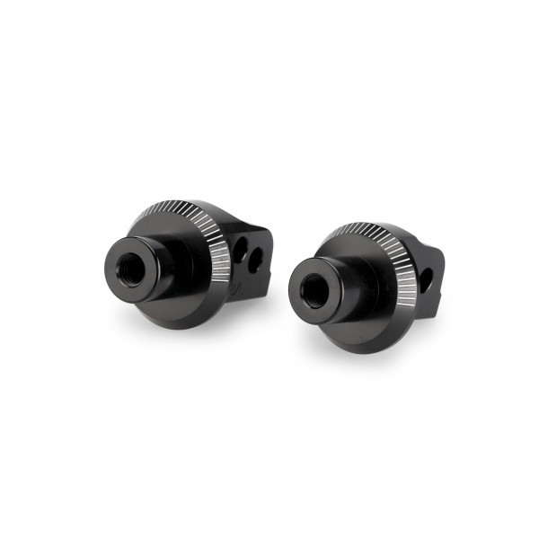 Puig Puig footpeg adaptors passenger | black | benelli trk 702/x 2023>current